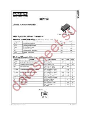BCX71G datasheet  